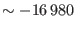 $ \sim -16\,980$